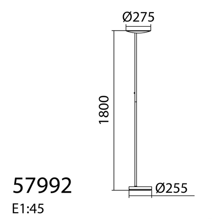 Lampa podłogowa DAPHNE S chrom matowy LED 33W CCT 2700-4000K