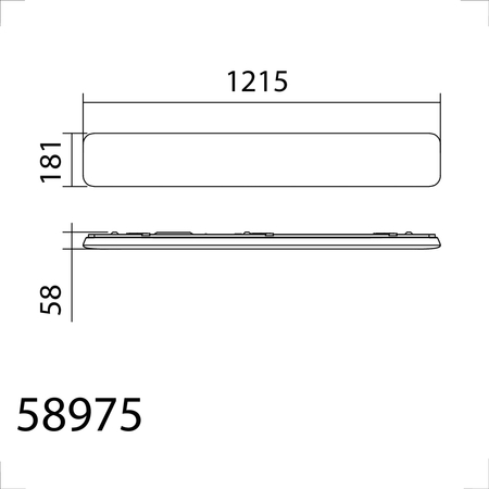 Lampa sufitowa ARIS II OPAL LED 50W 4000lm 116X19 CCT 3000K-4000K-5500K