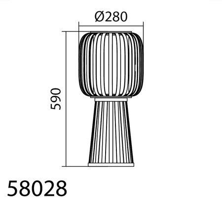 Lampa stołowa CINTIA naturalny bambus 1xE27