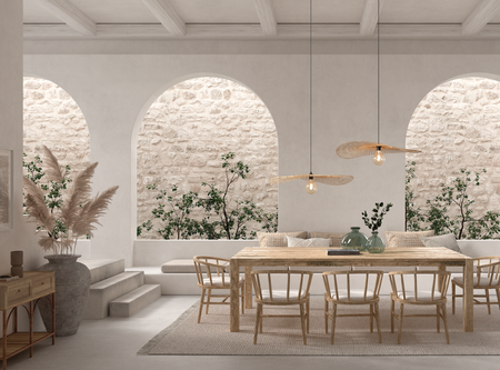 Lampa wisząca PAMELA bambus naturalny ø75cm 1xE27