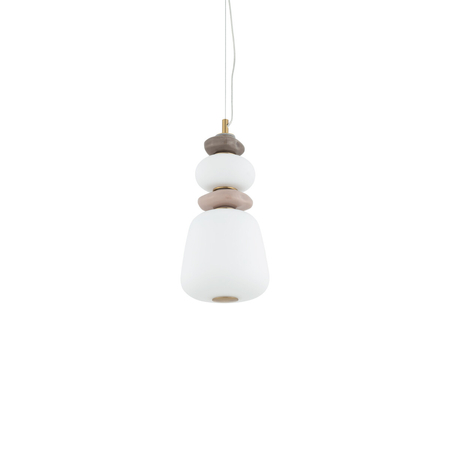 Lampa wisząca Nowodvorski CERAMIC LED 11702 szary, brąz