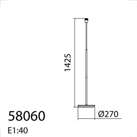 Lampa podłogowa JULIETTE chrom matowy, czarny mat 1xE27 (abażur zamawiany osobno)