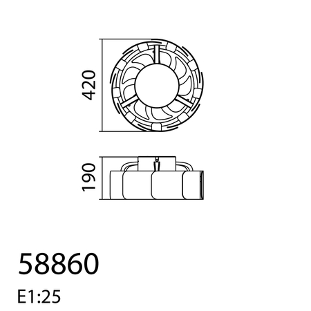Wentylator VENTI SNAIL biały Ø40 DC 20W LED 24W CCT zmienna barwa, pilot