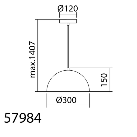 Lampa wisząca GOKO szary  Ø30cm 1xE27