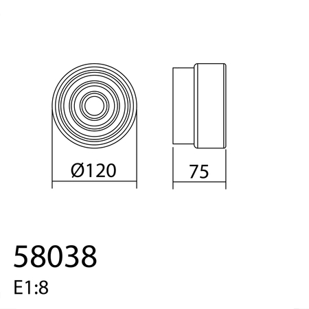Lampa ścienna SUN czarny mat LED 8W 3000K