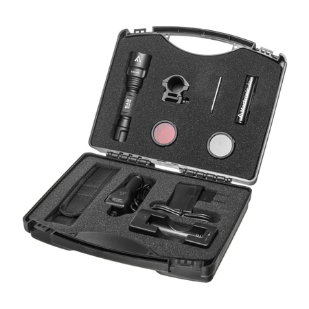 Profesjonalna latarka ręczna Mactronic Black Eye 650 LED, akumulatorowa