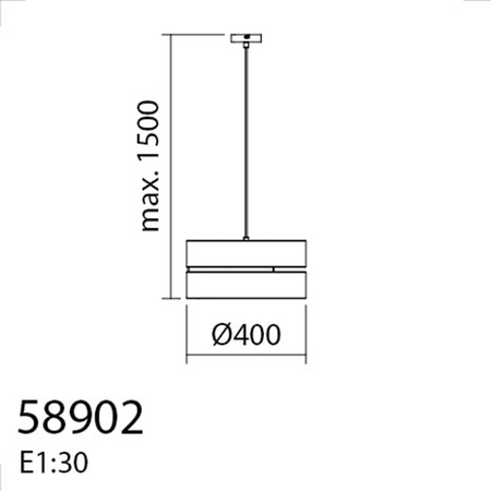 Lampa wisząca BIKIA czarny E27 klosz z lnu i rafii