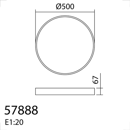 Lampa sufitowa CELIO biały 60W ø50cm 3000K 4000lm