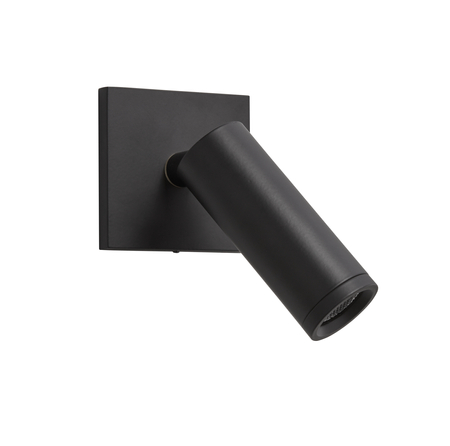 Lampa ścienna podtynkowa ASIA czarny mat LED 3W 60x60mm 3000K