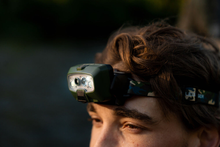 Latarka Ledlenser HF8R Core RGB camouflage