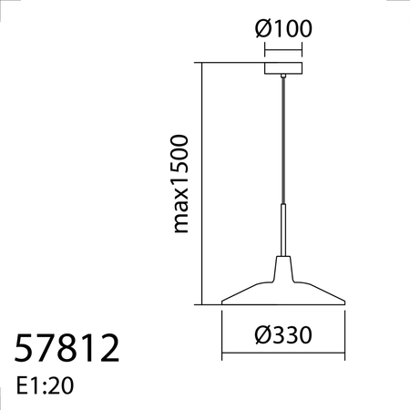Lampa wisząca DENVER terakota Ø33 E27