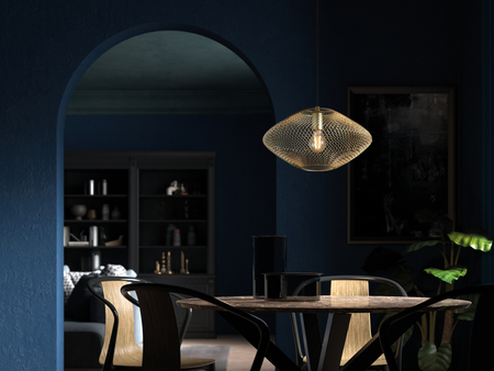 Lampa wisząca ALAN złoty Ø37cm 1xE27