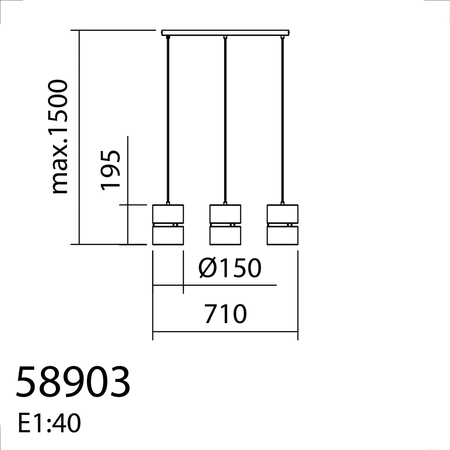 Lampa wisząca BIKIA czarny 3xE27 klosz z lnu i rafii