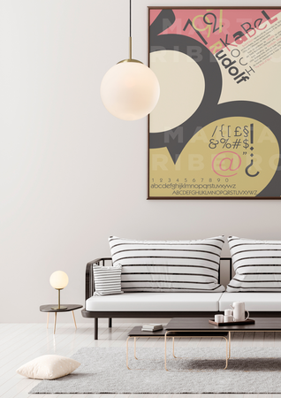 Lampa stołowa RONDA mosiądz mat 1xE27 śr. klosza 15cm