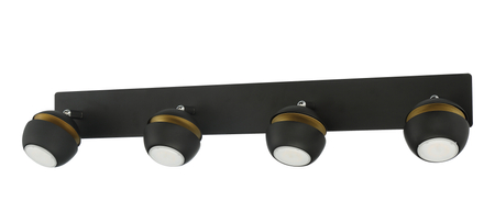 Lampa sufitowa MIC R4 4xGU10 czarny mat, złoty