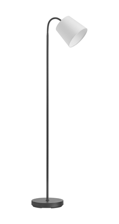 Lampa podłogowa LOLY czarny 1xE27 abażur biały
