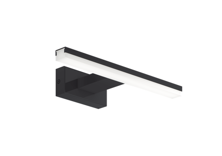 Lampa łazienkowa TIWALL czarny mat LED 8W 300mm 3000K IP44