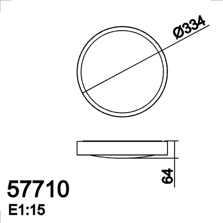 Lampa sufitowa łazienkowa ASLI czarny LED 24W 335mm CCT 3000-3750-4500K IP44