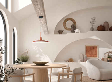 Lampa wisząca DENVER terakota Ø43 E27