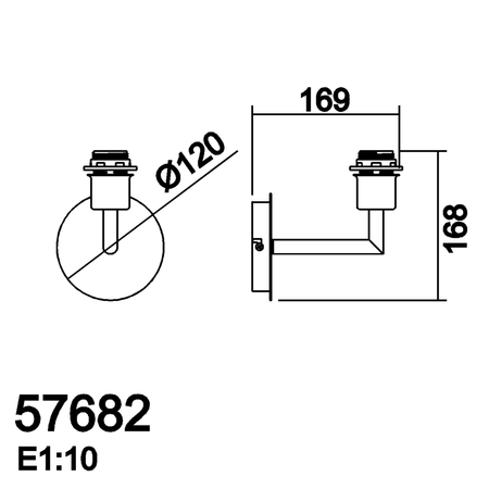 Lampa ścienna ROOMER biały mat 1xE27 (abażur zamawiany osobno)