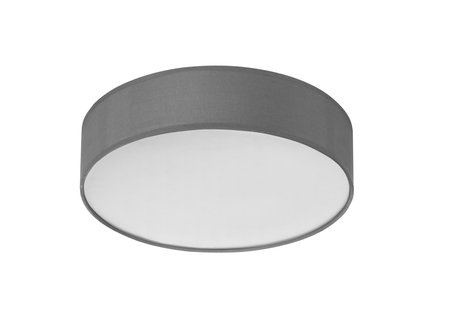 Lampa sufitowa OLGA szary Ø40 3xE27 abażur z tkaniny