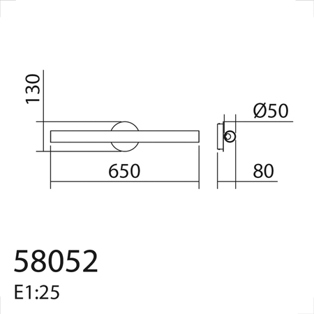 Lampa ścienna OSLO mosiądz mat LED 16W 3000K szkło transparentne, ściemnialna