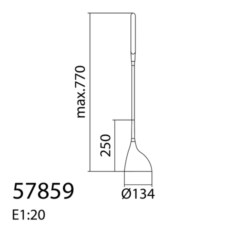 Lampa stołowa ROBIN biały 10W 750lm 4000K ściemniacz 3 stopniowy