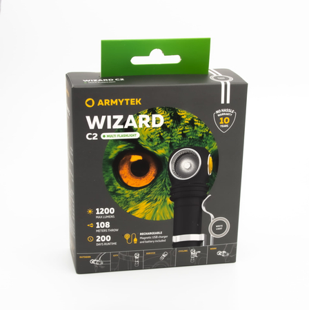 Latarka czołowa Armytek Wizard C2 USB v4 warm