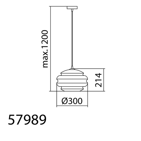Lampa wisząca MEL niebieski klosz, czarny Ø30cm 1xE27