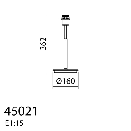 Lampa stołowa JULIETTE czarny mat, drewno naturalne 1xE27 (abażur zamawiany osobno)
