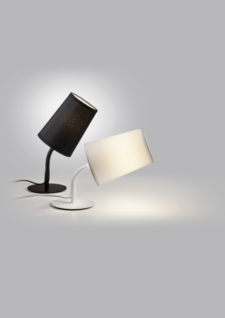 Lampa stołowa GRAU biały 1xE14 abażur biały, elastyczna