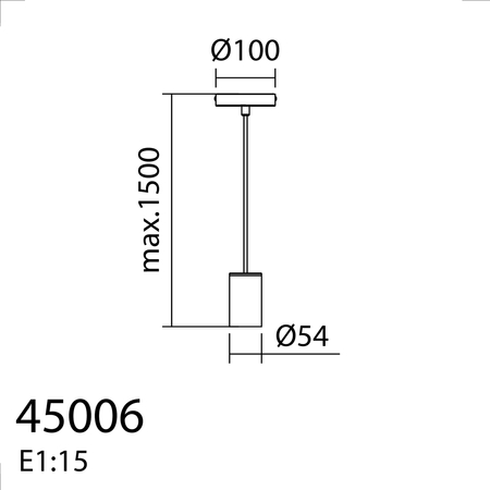 Lampa wisząca KOPA mosiądz mat, orzech 1xE27