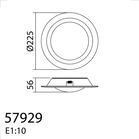 Lampa podtynkowa łazienkowa OASIS biały LED 18W ø225mm 4000K IP44