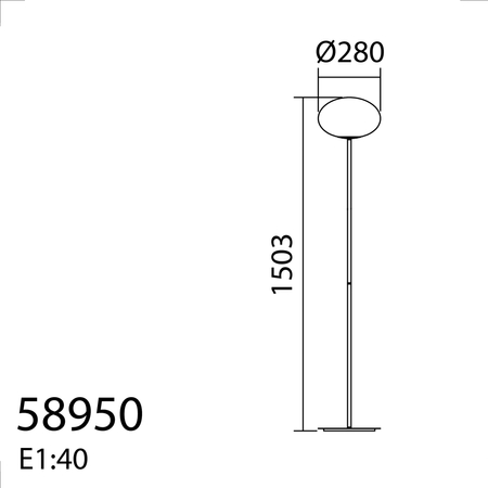 Lampa podłogowa PRESS czarny 1xE27 szkło mleczne