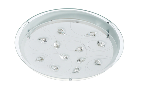 Plafon ROSKY śr. klosza 42cm 3xE27 szkło dekoracyjne