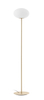 Lampa podłogowa PRESS mosiądz mat 1xE27 szkło mleczne