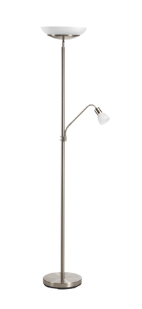 Lampa podłogowa SARA chrom matowy 2xE27 +1xE14