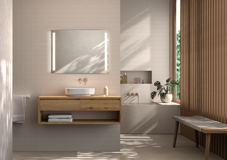 Lustro łazienkowe REFLEX 80x60 28W CCT 3000-4000-5500K IP44 ściemnianie dotykowe, funkcja odparowania