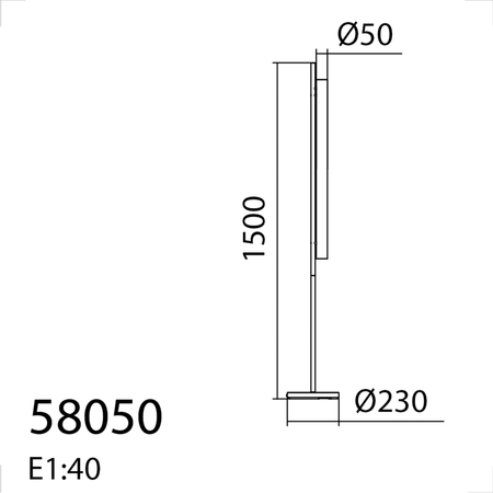 Lampa podłogowa OSLO czarny mat LED 20W 3000K szkło transparentne, ściemnialna