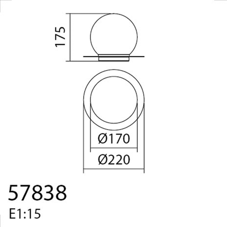 Lampa stołowa FLOC mosiądz mat 1xE27 szkło mleczne