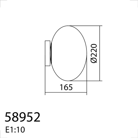Lampa ścienna PRESS mosiądz mat 1xE27 szkło mleczne