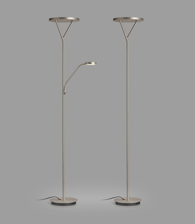 Lampa podłogowa PLANA S nikiel mat LED 40W ściemnialna