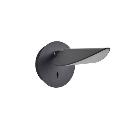 Lampa ścienna SENDA czarny mat LED 7W 3000K z włącznikiem