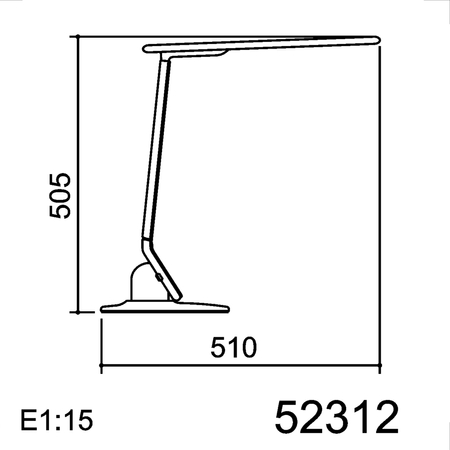 Lampa stołowa PLEK czarny, biały LED 12W 5000K+RGB, ładowarka USB, ściemnianie 3 tryby