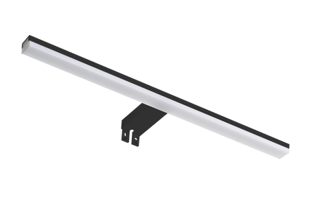 Lampa łazienkowa TIWALL KIT (uchwyt lustro/ściana/szafka) czarny mat LED 16W 600mm 4000K IP44