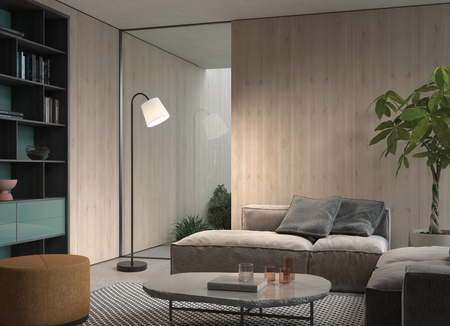 Lampa podłogowa LOLY czarny 1xE27 abażur biały