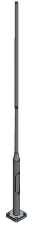 LAMPPOST 2000 BLACK o60 450CM REVISION DOOR