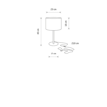 Lampa stołowa Nowodvorski HOTEL MOOD 11778 kremowy, chrom