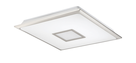 Lampa sufitowa NILA 47x47cm LED 40W 3000-6000K z pilotem (biały z gwiazdami, chrom matowy)