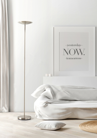 Lampa podłogowa KATI S LED 20W 3000K chrom matowy, ruchoma, wysokość 180cm